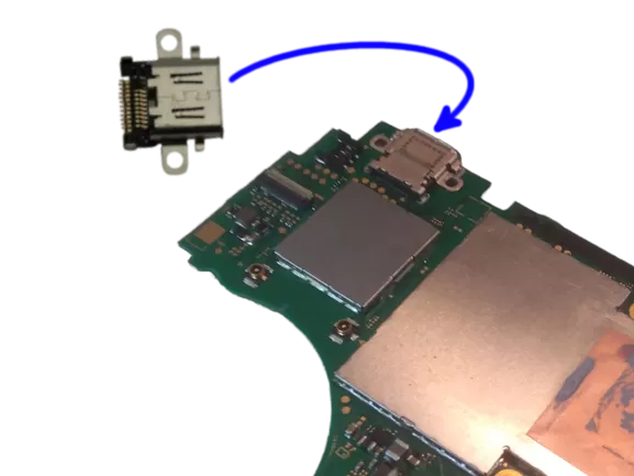 Image illustrative de Remplacement Connecteur USB-C | Nintendo Switch Lite dans la catégorie switch-lite