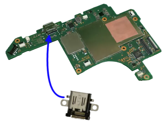 Image illustrative de Remplacement Connecteur USB-C | Nintendo Switch Oled dans la catégorie switch-oled
